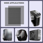 MoKo 400x300mm DIY PC Case Dust Mesh Filter, PVC Dustproof Magnetic Dust Filter - Image 7
