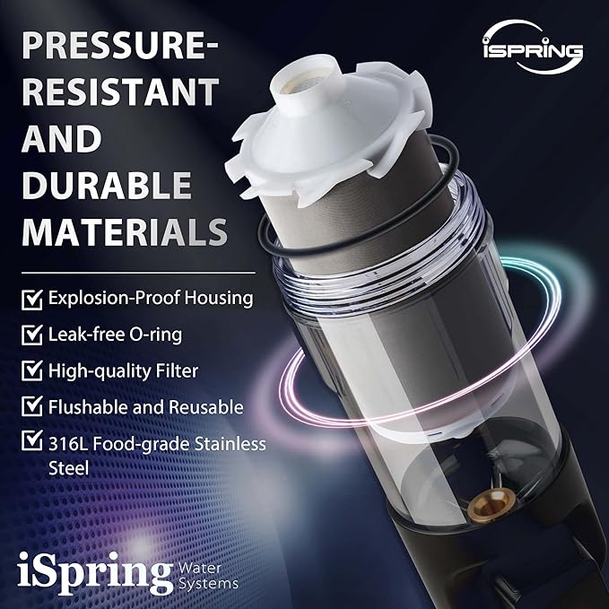 iSpring WSP200ARJ Spin-Down Sediment Water Filter, Upgraded Jumbo Size - Image 6