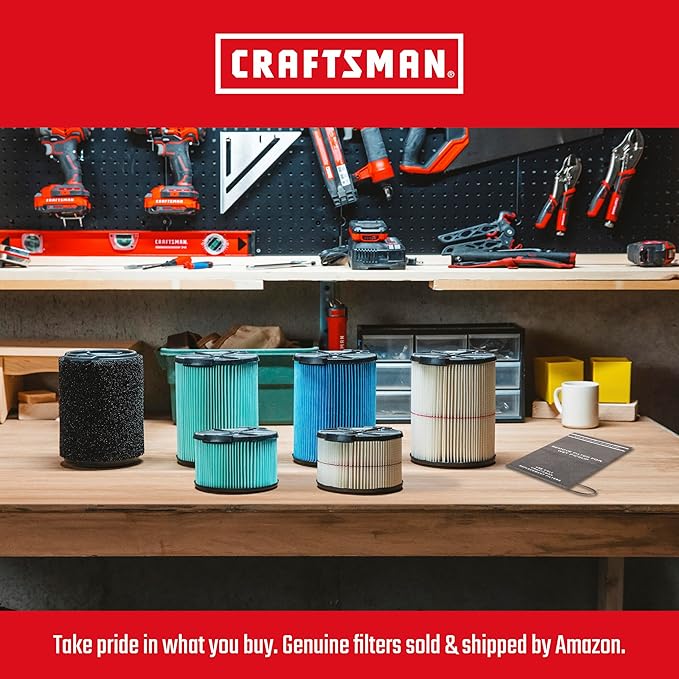 CRAFTSMAN CMXEVBE17594 12 Gallon 6.0 Peak HP Wet Dry Vac, Portable Shop Vacuum - Image 5