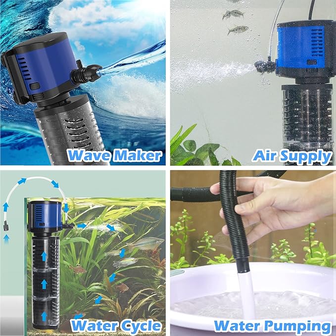 TARARIUM Aquarium Filter Powerful 260GPH - Image 3
