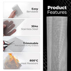 Stainless Steel Wire Mesh 10-Pack 12×8 Inches – Durable, Windows etc. - Image 3