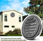 6inch 304 Stainless Steel Air Vents, Louvered Grille Cover Vent Hood Flat - Image 6