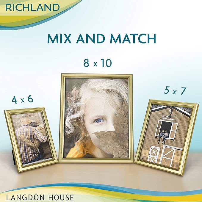 Langdon House 4x6 Picture Frames Set Distinguished Edging - Image 5