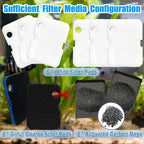 10PCS Replacement Filter Kit for Cascade 700/1000 CCF2UL/CCF3UL Aquarium Floss - Image 6