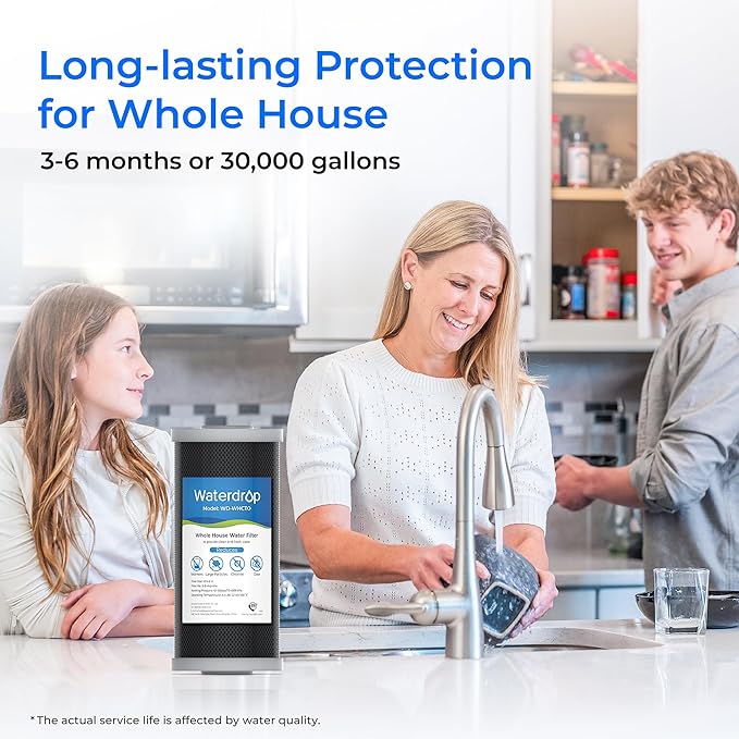 Waterdrop Whole House CTO Carbon Sediment Water Filter Cartridge Replacement - Image 5