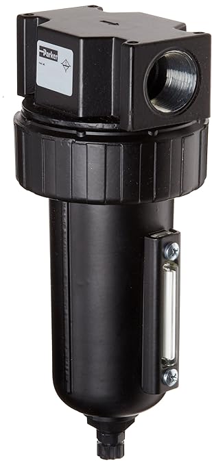 Parker 07F34AC Compressed Air Filter, Removes Particulate, Metal Bowl by Unknown