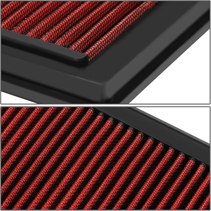 DNA Motoring AFPN-096-RD Clean Air Washable Drop In Panel Air Filter Fit 2.5L - Image 3