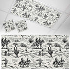 2 Pack Fluorescent Light Cover, Western Cowboys Light Covers by Unknown