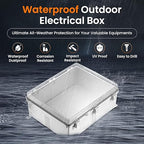 QILIPSU Waterproof Junction Box IP67 Outdoor Plastic Electrical Project - Image 2