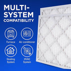 20x30x1 Air Filters, MERV 8 Pleated HVAC AC Furnace Filter Replacement - Image 3