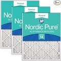 Nordic Pure 14x30x1 Pleated MERV 14 Air Filters 3 Pack by NordicPure