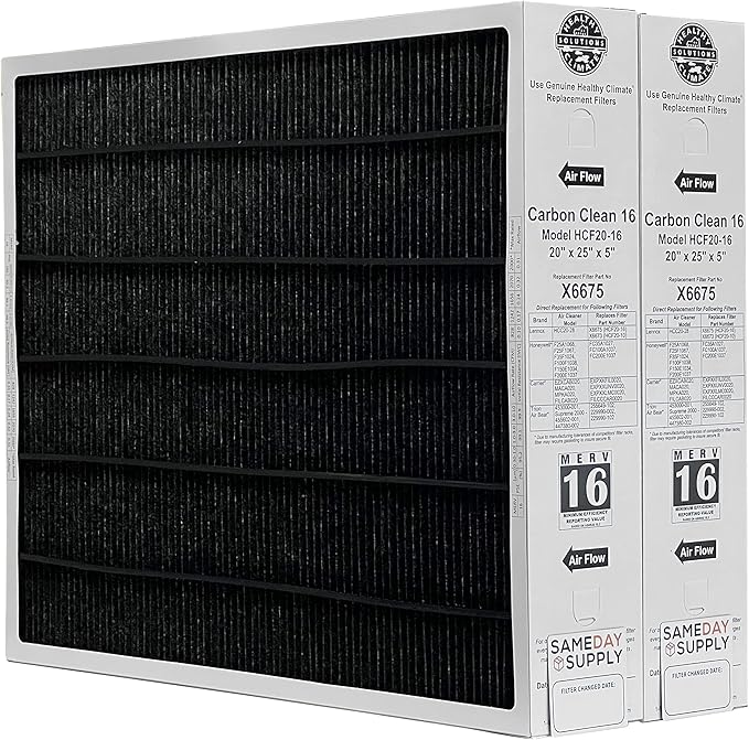 Lennox Healthy Climate Lennox X6675 20x25x5 Healthy Climate Carbon-Clean MERV by Unknown