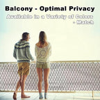Privacy Screen Protector 2.6' x 16.4' UV Protection Weather-Resistant Balcony - Image 2