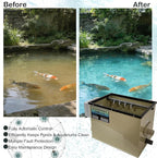 Koi Pond Rotary Drum Filter 3000GPH 220V, Fully Automatic Self-Cleaning Filter - Image 5
