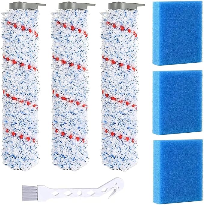 Hand-held Floor Scrubbers Roller Brush Hepa Filter Sponge Parts。Compatible by Unknown