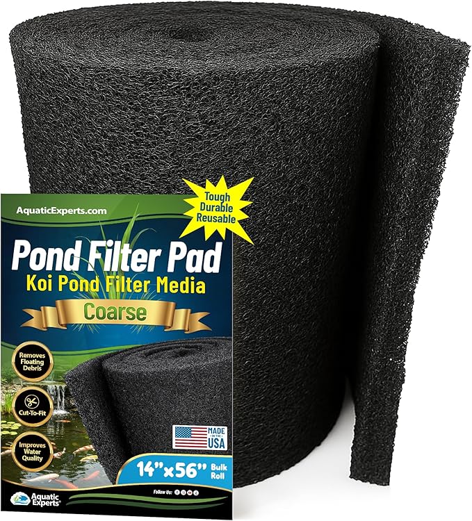 Aquatic Experts Classic Koi Pond Filter Pad COARSE – Bulk Roll Pond Filter Media by AquaticExperts