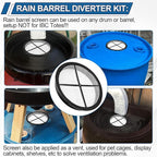 Rain Barrel Screen for Rain Barrel, 6 Inch Rain Barrel Cover for Rain Water - Image 5