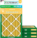 Filterbuy 20x30x2 Air Filter MERV 11 Superior Pet & Allergy Defense, by Filterbuy