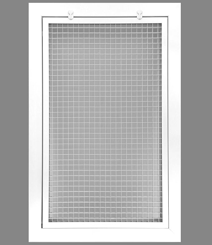 HVAC Premium 12" x 20" Cube Core Eggcrate Return Air Filter Grille by HVACPremium