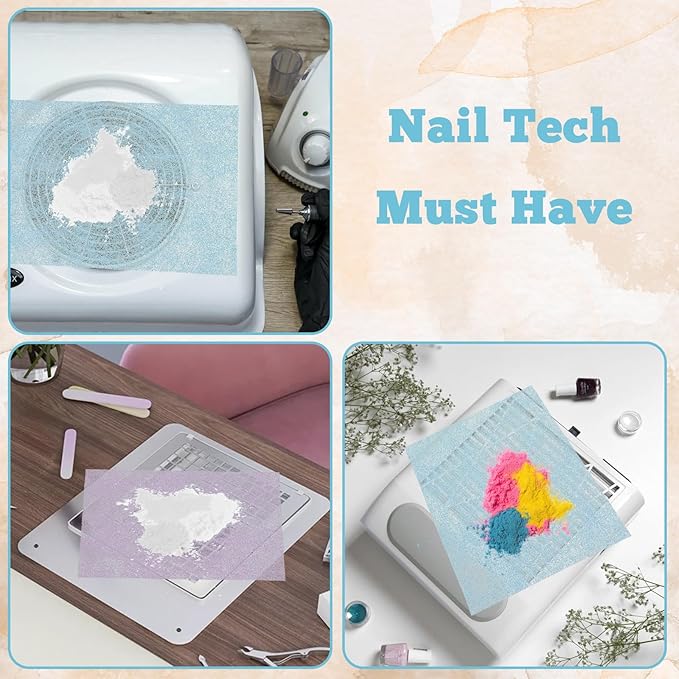1200 Sheets Nail Dust Collector Filter Paper, Disposable Dust Collector Sheet - Image 5