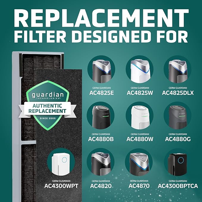 GermGuardian Air Filter B Genuine Smoke Clear HEPA Replacement Air Purifier - Image 4