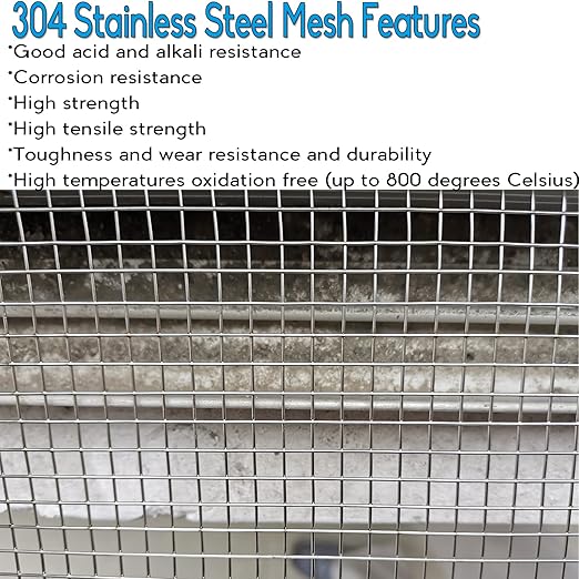 Upgraded 2PACK SS Wire Mesh, 4 Mesh Completely Welded, 12 X 24 in, Stainless 304 - Image 6