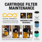 DEWALT Shop Vac Filters, DXVC6914 HEPA Cartridge Filter, Vacuum Filter - Image 7