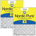 Nordic Pure 18x18x1 Pleated MERV 10 Air Filters 2 Pack by NordicPure