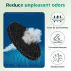 Polyurethane Activated Charcoal Filters -7 Pack 6.7 Inch Round Strong Odor - Image 3