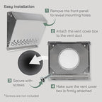 Vent Systems 4" Inch Air Supply Vent Cover - Image 4