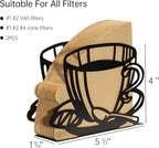 2 PCS Coffee Filter Holder, Coffee Paper Storage Coffee Filter Paper Container - Image 4