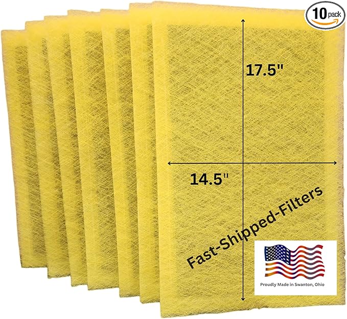 Fast-Shipped-Filters 10 Pack 16x20 Replacement Filter Pads Designed to Fit by Unknown
