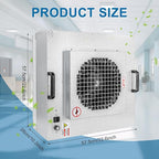 Professional HEPA Laminar Flow Hood, H14 High Efficiency Filter, 22.6x22.6x10.2 - Image 2