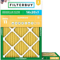 Filterbuy 14x20x1 Air Filter MERV 11 Superior Pet & Allergy Defense, by Filterbuy