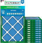 Filterbuy 13x25x1 Air Filter MERV 13 Optimal Smoke & Allergy Defense, by Filterbuy