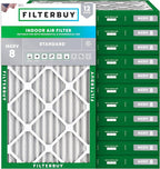 Filterbuy 17.25x35.25x2 Air Filter MERV 8 Essential Dust & Allergy Defense by Filterbuy
