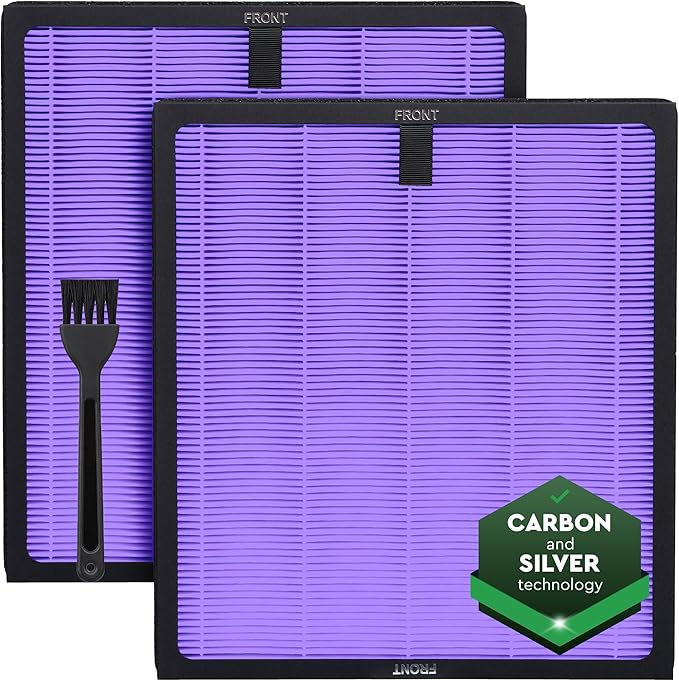 2 Pack Purple HY4866 Air Purifier Replacement Filters – Compatible by Unknown