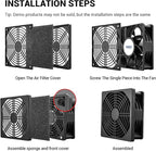 40mm Fan Filter Dustproof Cover, 2 Pack Dust Filter PC Case Fan Grill ABS - Image 6