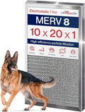 10x20x1 Electrostatic Air Filter, MERV 8, Reusable Furnace AC/HVAC Filter by LifeSupplyUSA