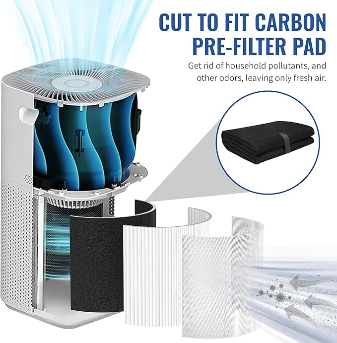CFS Pack of 2, Universal Cut to Fit Carbon Pre-Filter Pad Roll - Image 4