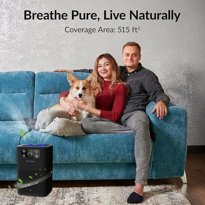 Air Purifiers for Bedroom Home, FETIONS Air Cleaner - Image 2