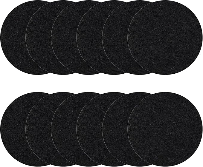 6.5 Inch Kitchen Compost Bin Filters Charcoal Replacement, ENLOY 12 Pack by ENLOY