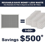 16x20x1 Reusable Air Filter, Electrostatic, Washable Lasts a Lifetime, Breathe - Image 2