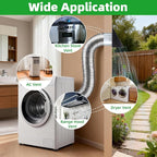 6 Inch Hooded Wall Vent with Mesh and Damper, 6in Dryer Vent Cover Outside - Image 7