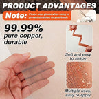 Zonon 99.999% Pure Copper Mesh Screen 36" x 25', 0.11in Wire Diameter, 16x16 - Image 3