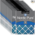 Nordic Pure 18x24x1 Pleated Air Filters MERV 7 Plus Carbon 24 Pack by NordicPure