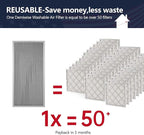 14x30x1 Electrostatic Air Filter, MERV 8 Reusable Aluminum AC/HVAC Furnace - Image 2