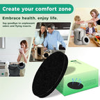Fiber Cotton Activated Charcoal Compost Filters -7 Pack 4.5 Inch Square Odor - Image 7