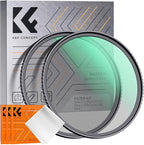 K&F CONCEPT 58mm Black Diffusion 1/4 & 1/8 Filters Kit Mist Cinematic Effect by KFCONCEPT