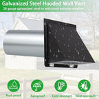 3 Inch Dryer Vent Cover Outside - Image 5